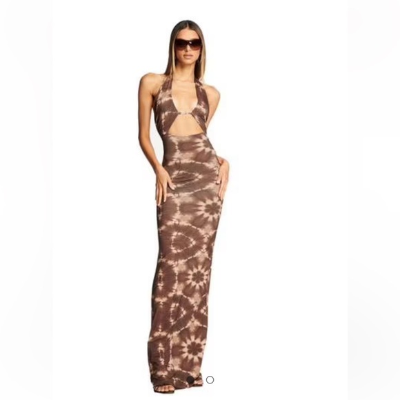 Iamgia evie brown maxi dress - Picture 1 of 2